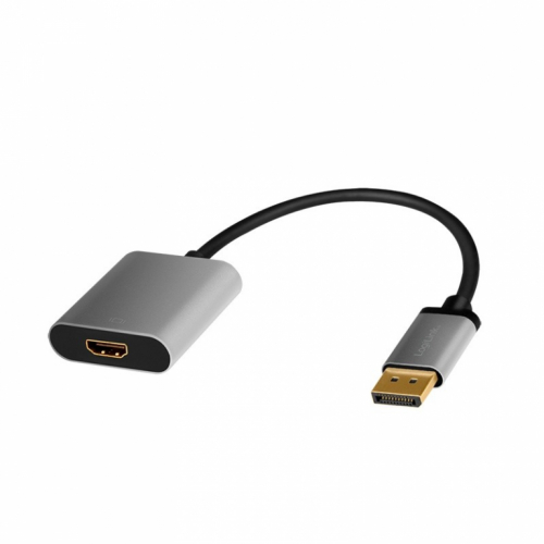 LogiLink Displayport to HDMI adap ter, 4K 60hz, alu, 0.15