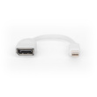 DIGITUS DisplayPort Kabel, mini DP - DP St./Bu. 0,15m weiß