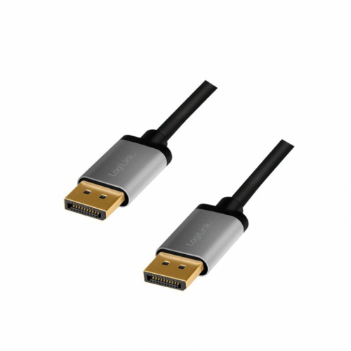 LogiLink DisplayPort cable 4K/60 Hz,DP/M do DP/m,alu. 3m