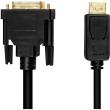 Logilink DisplayPort-Kabel DP 1.2 zu DVI 1.2 3.0m schwarz