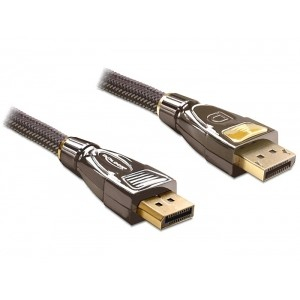DELOCK Kabel DP St-St ger/ger. Premium 5m