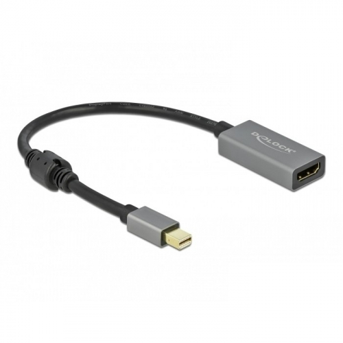 DELOCK Aktiver mini DisplayPort 1.4 zu HDMI Adapter 4K 60Hz HDR