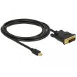 DELOCK Kabel mini Displayport 1.1 Stecker > DVI 24+1 Stecker 2 m