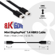 Club3D Mini-DP-Kabel 1.4 HBR3 32.4Gb/s 2m 8K60Hz St/St retail