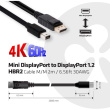 Club3D Kabel MiniDP 1.2 <-> DP 1.2 2m 4K60Hz St/St Polybeutel