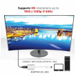 Club3D Adapter DisplayPort > VGA aktiv St/Bu weiß Polybeutel