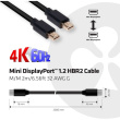 Club3D Mini-DP-Kabel 1.2 HBR2 21.6Gb/s 2m 4K60Hz St/St Polybeutel