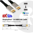 Club3D DisplayPort-Kabel 1.4 HBR3 32.4Gb/s 4m 8K60Hz St/St retail
