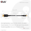 Club3D Kabel MiniDP 2.1 <-> DP2.1 1m 10K60Hz St/St retail