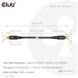 Club3D Kabel MiniDP 2.1 <-> MiniDP 2.1 1m 10K60Hz St/St retail