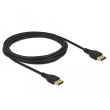 DELOCK DisplayPort Kabel 8K 60Hz 2m DP 8K zertifiziert ohne Einrastfunktion
