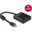 DELOCK Adapterkabel mini DisplayPort 1.2 Stecker > HDMI Buchse schwarz 4K Aktiv