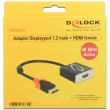 DELOCK Adapterkabel DisplayPort 1.2 Stecker > HDMI 2.0 Buchse schwarz 4K 60Hz Aktiv