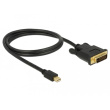 DELOCK Kabel mini Displayport 1.1 Stecker > DVI 24+1 Stecker 1 m