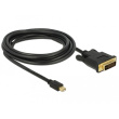 DELOCK Kabel mini Displayport 1.1 Stecker > DVI 24+1 Stecker 3 m