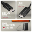 AXAGON Active cable RVD-HI20C2 | DisplayPort to HDMI | 1.8 m RVD-HI20C2