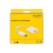 DELOCK Adapter DisplayPort 1.2 Stecker zu VGA Buchse Passiv weiss