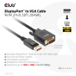 Club3D Kabel DisplayPort > VGA St/St 2m retail