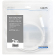 Logilink 4K Mini DisplayPort-Kabel DP 1.2 zu HDMI 1.4 2m wei