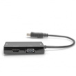 DIGITUS DisplayPortkonverterkabel DP->HDMI+DVI+VGA 0.2m