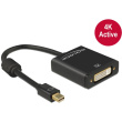 DELOCK Adapterkabel mini DisplayPort 1.2 Stecker > DVI 24+5 Buchse schwarz 4K Aktiv