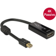 DELOCK Adapterkabel mini DisplayPort 1.2 Stecker > HDMI Buchse schwarz 4K Passiv