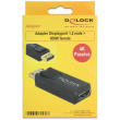 DELOCK Adapter DisplayPort 1.2 Stecker > HDMI Buchse schwarz 4K Passiv