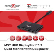 Club3D Multi Streaming Transport Hub 1xDP->4xDP SenseVision Polybeutel