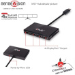 Club3D Multi Streaming Transport Hub 1xDP->4xDP SenseVision Polybeutel
