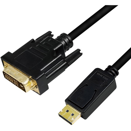 Logilink DisplayPort-Kabel DP 1.2 zu DVI 1.2 2.0m schwarz