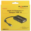 DELOCK Adapterkabel mini DisplayPort Stecker > 1 x DisplayPort + 1 x HDMI + 1 x DVI 24+1 schwarz