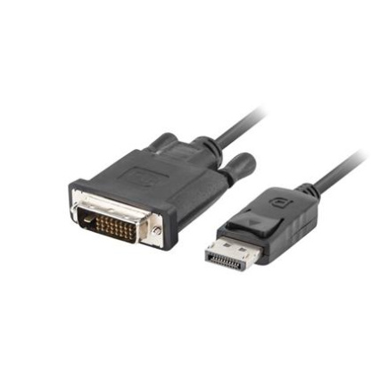 Lanberg Cable | CA-DPDV-10CU-0018-BK | DisplayPort to DVI-D | 1.8 m CA-DPDV-10CU-0018-BK