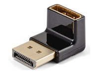 CLUB 3D DisplayPort Male to DisplayPort 1.4 Female 90 Degree Angled Adapter 4K120Hz M/F