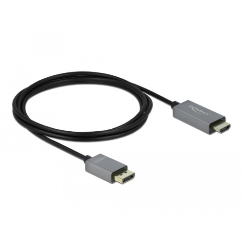 DELOCK Aktives DisplayPort 1.4 zu HDMI Kabel 4K 60Hz HDR 2m