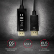 AXAGON DisplayPort > HDMI 1.4 cable 1.8m 4K/30Hz, RVD-HI14C2