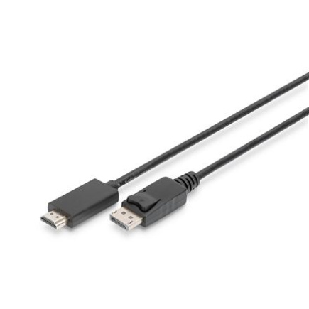 Digitus Adapter Cable, DP - HDMI type A | DisplayPort to HDMI | 2 m AK-340303-020-S
