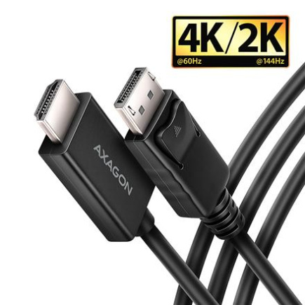 AXAGON Active cable RVD-HI20C2 | DisplayPort to HDMI | 1.8 m RVD-HI20C2