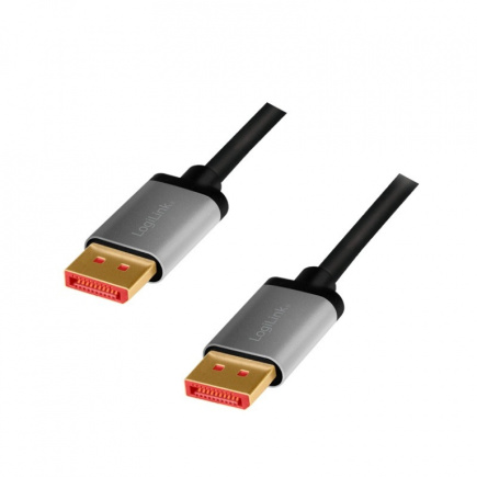 LogiLink DisplayPort cable 8K/60 Hz,DP/M do DP/M,alu. 3m