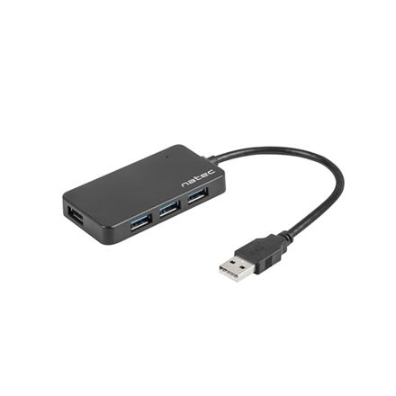 Natec | 4 Port Hub With USB 3.0 | Moth NHU-1342 | 0.15 m | Black NHU-1342