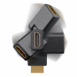 Goobay HDMI 2.0™ Adapter female - male 360°, gold-plated (4K @ 60 Hz)