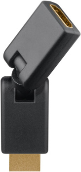 Goobay HDMI 2.0™ Adapter female - male 360°, gold-plated (4K @ 60 Hz)