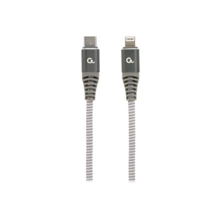 Cablexpert CC-USB2B-CM8PM-1.5M Premium cotton braided USB Type-C to 8-pins charging & data cable, 1.5 m | Cablexpert CC-USB2B-CM8PM-1.5M