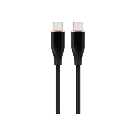 Cablexpert Premium Silicon Type-C Power Delivery (PD) Charging and Data Cable, 1.5 m | CC-USB2S-CMCM-1.5M-BK CC-USB2S-CMCM-1.5M-BK