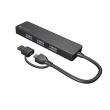 Natec USB 3.0 HUB, Mayfly, 4-Port, Black | Natec | USB 3.0 HUB, Mayfly, 4-Port | Moth NHU-1342 | Black | 0.15 m NHU-2023