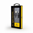 Cablexpert | Premium cotton braided Type-C USB charging and data cable, 1 m | CC-USB2B-AMCM-1M-BW CC-USB2B-AMCM-1M-BW