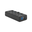 Natec USB 3.0 HUB, Mantis 2, 4-Port, On/Off with AC Adapter | Natec | 4 Port Hub With USB 3.0 | Mantis NHU-1557 | Black NHU-1557