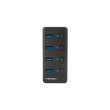 Natec USB 3.0 HUB, Mantis 2, 4-Port, On/Off with AC Adapter | Natec | 4 Port Hub With USB 3.0 | Mantis NHU-1557 | Black NHU-1557