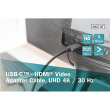 Digitus | USB Type-C to HDMI Adapter | DA-70821 | Black | USB Type-C | 1.8 m DA-70821
