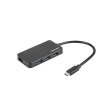 Natec USB 3.0 HUB, Silkworm, 4-Port, Black | Natec | 4 Port Hub With USB 3.0 | Silkworm NHU-1343 | Black | USB Type-C | 0.15 m NHU-1343