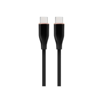 Cablexpert | Premium Silicon Type-C Power Delivery (PD) Charging and Data Cable, 1.5 m | CC-USB2S-CMCM-1.5M-BK CC-USB2S-CMCM-1.5M-BK